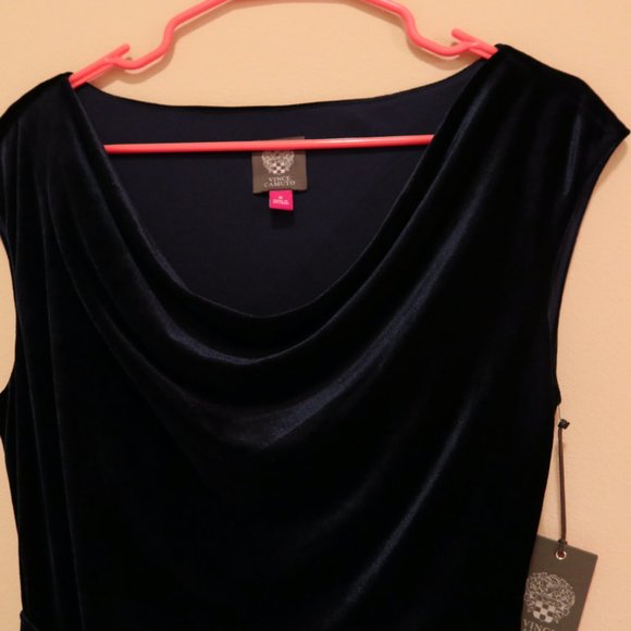 Vince Camuto Velvet Mid-Length Dress - Picture 2 of 5